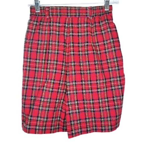 VTG Norton McNaughton Tartan Plaid Wool Shorts - Picture 3 of 6